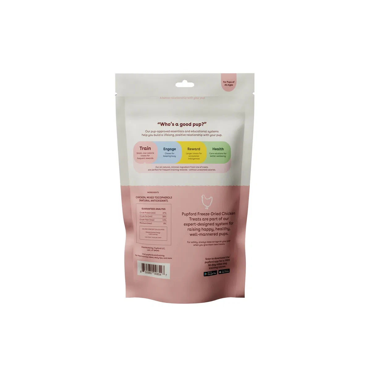 Pupford Premios De Entrenamiento Liofilizados para Perros Y Cachorros, con Más De 900 Ingredientes Limitados (Paquete De Carne)