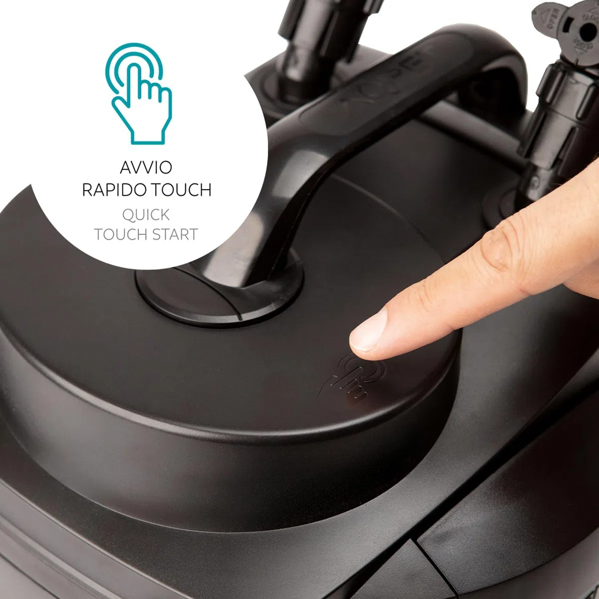 AQPET Halo 200 - Filtro Externo Profesional para acuarios, silencioso, con Materiales filtrantes, Alcance Ajustable, Inicio táctil y Sistema Anti-sobrecalentamiento, para acuarios de hasta 200 litros