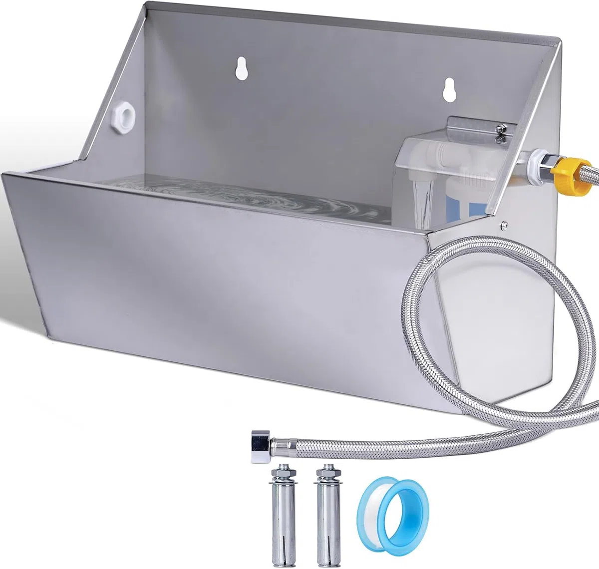 Bebedero Automático para Perros 8L, Dispensador de Agua con Llenado Automático para Exterior | Ideal para Perros, Caballos, Ganado, Pollos y Aves de Corral