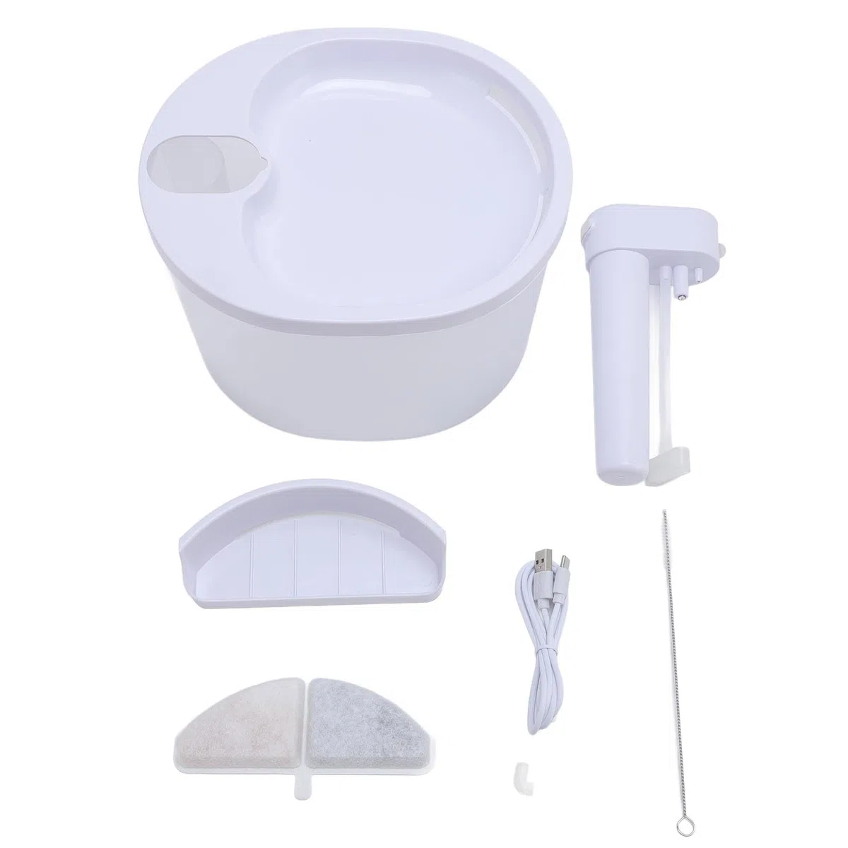 Generic Fuente de Agua Inalámbrica Automática para Mascotas Fuente de Agua Recargable para Gatos con Circulación Silenciosa Diseño que Ahorra Espacio ABS+PP+Componentes Electrónicos para Uso Doméstico