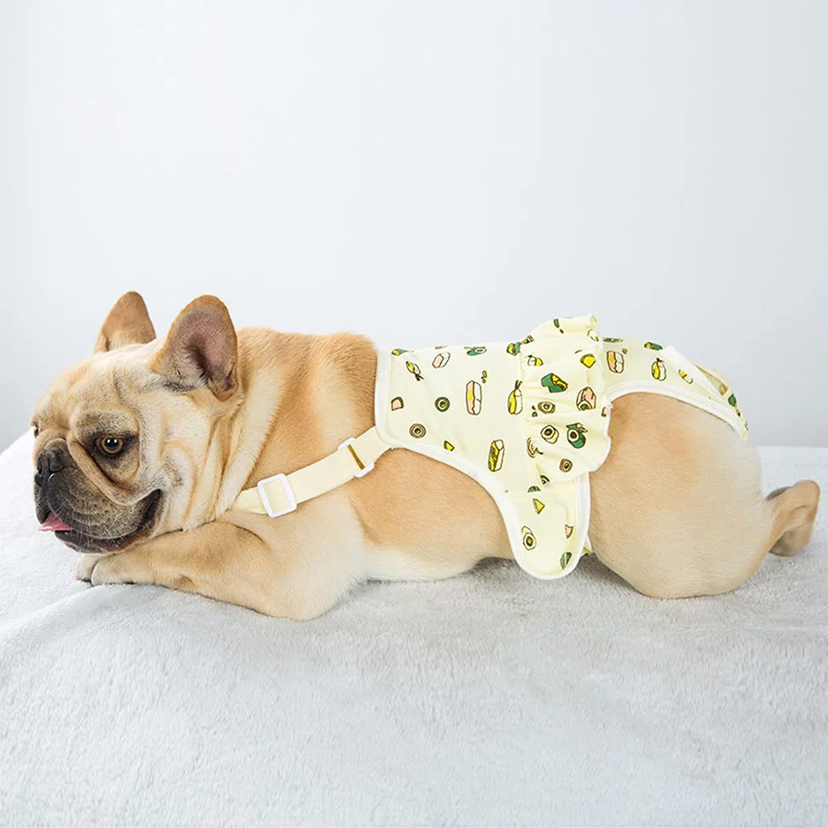 QBLEEV Pañales sanitarios lavables para perros femeninos con tirantes ajustables, pañales reutilizables para perros machos en celo, bragas de algodón para cachorros, ropa interior para perros, bulldog