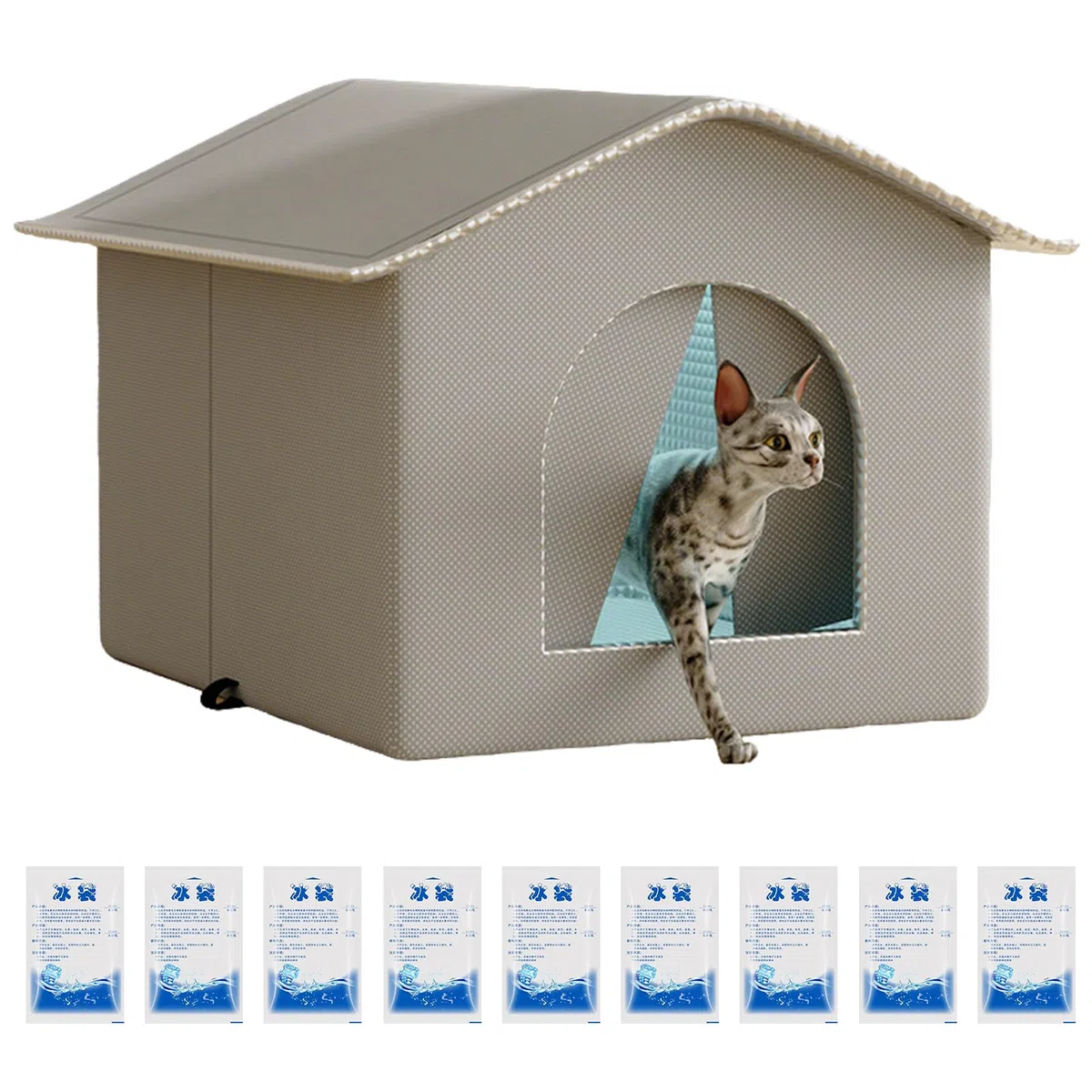 Caseta Aislada para Gatos Suministros Mascotas Camas Perros Muebles