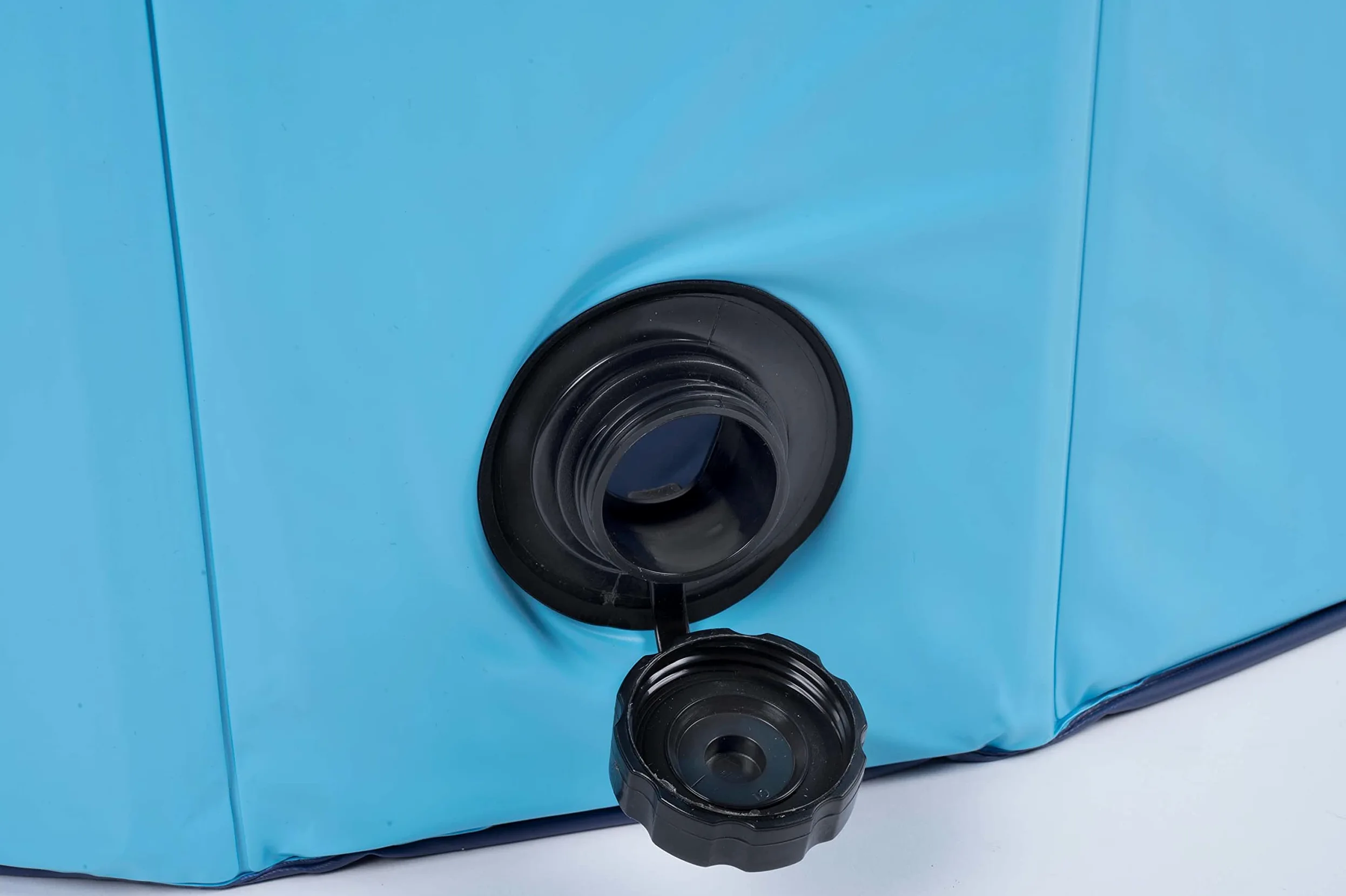 maxxpro Piscina para Perros, 160 x 30 cm, Razas de Perros Grandes, Plegable, Base Antideslizante, con válvula de Drenaje, Color Azul