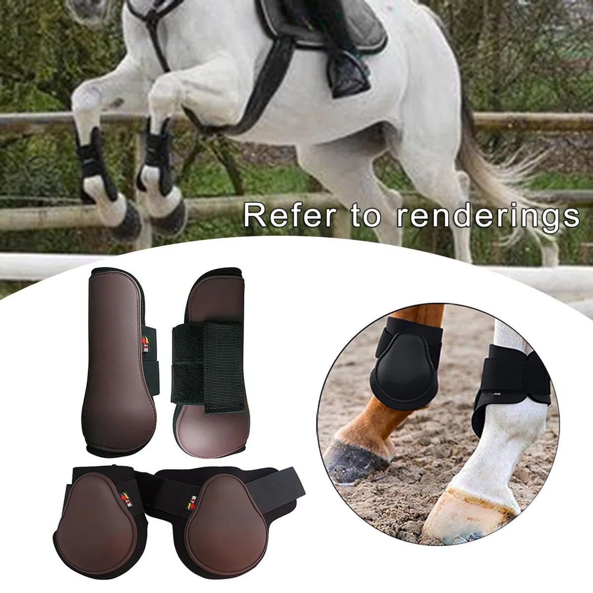 Botas para tendones de Caballo, excelente absorción de Impactos y