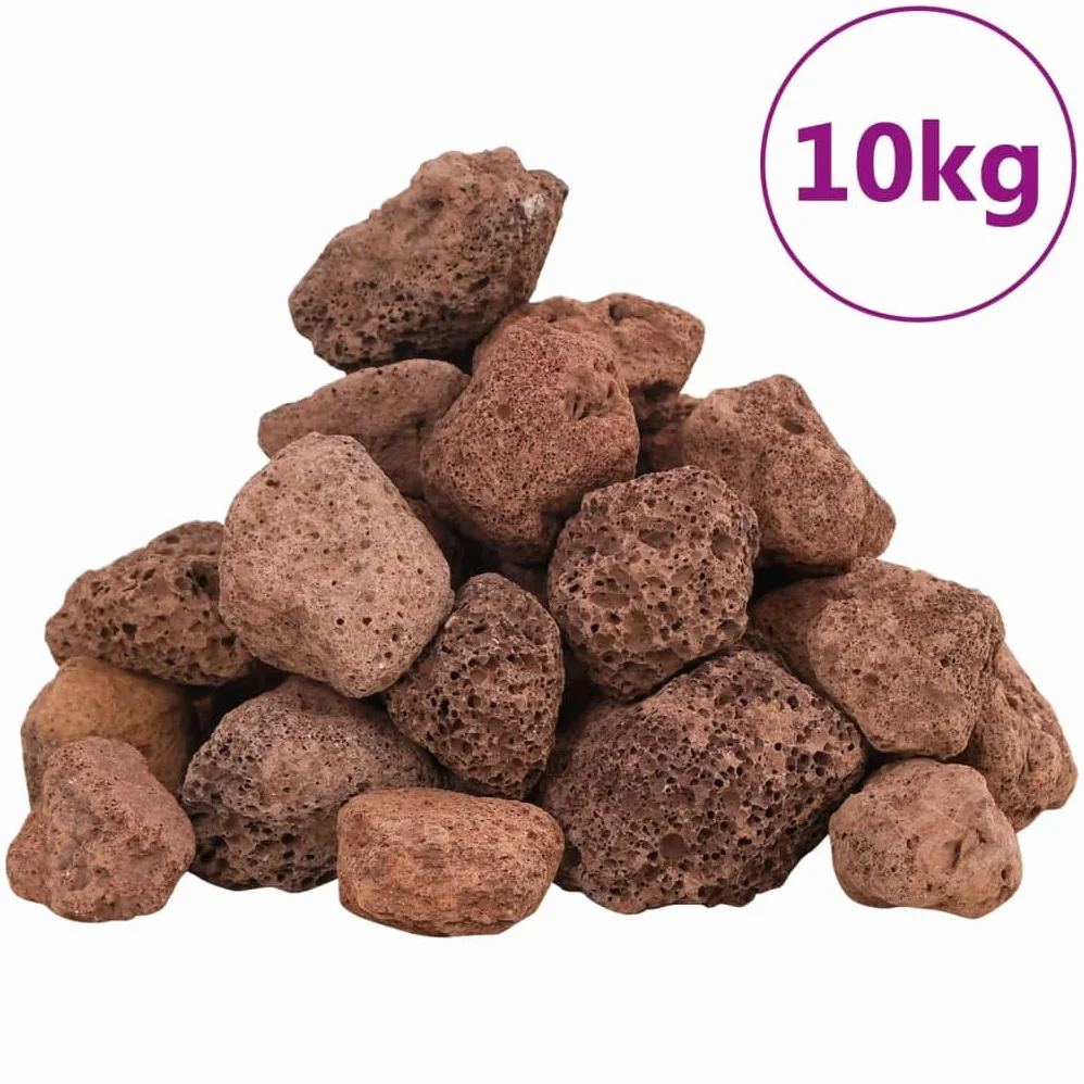 Genérico Rocas volcánicas Rojas 10 kg 3-5 cm,Producto para Mascotas y Animales,Productos para Mascotas,Productos para Peces,Decoración de acuarios-3217176