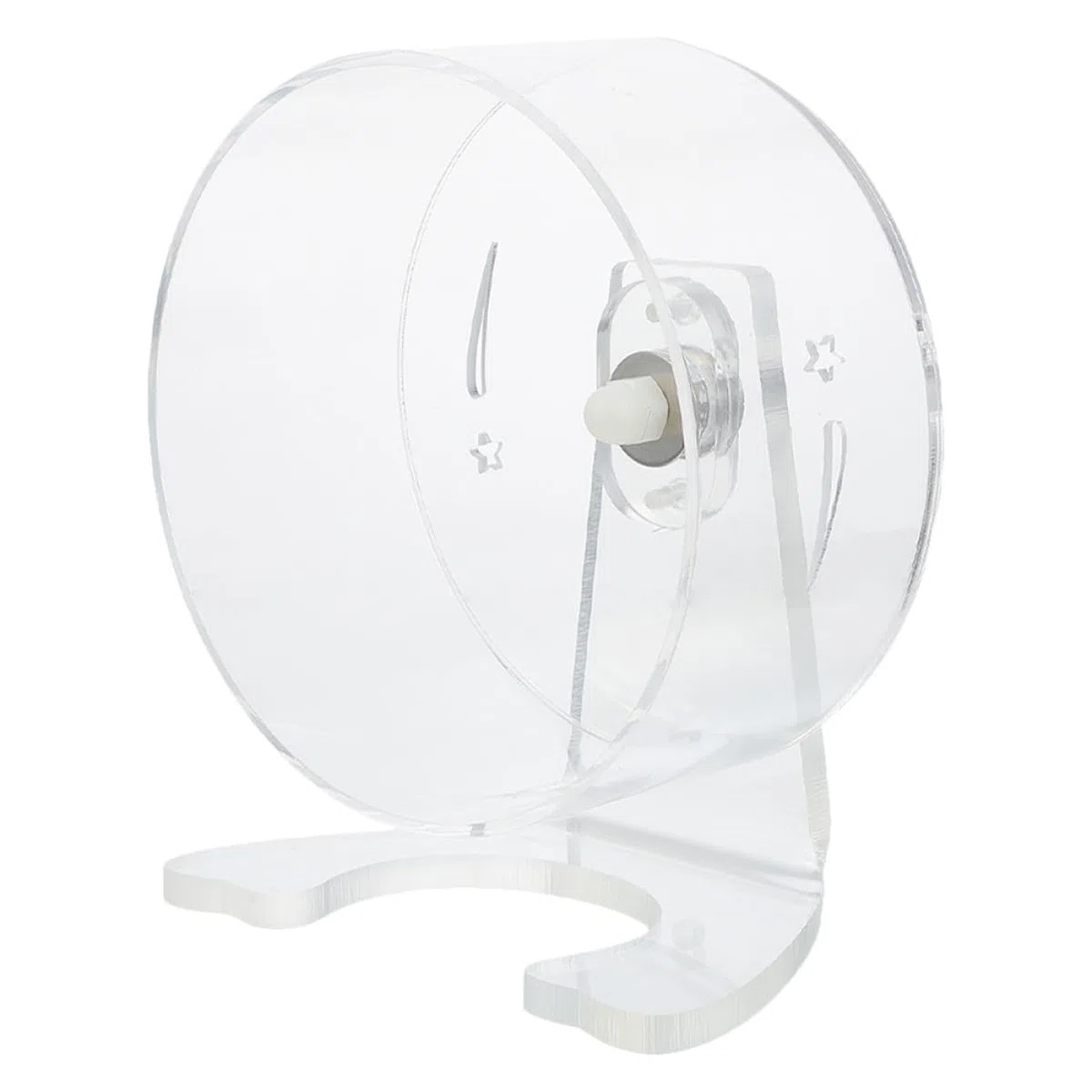 HEMOTON Rueda Silenciosa para Hámster con Soporte Juguete de Ejercicio Transparente para Pequeños Roedores Diseño Duradero y Ergonómico para Actividad Saludable