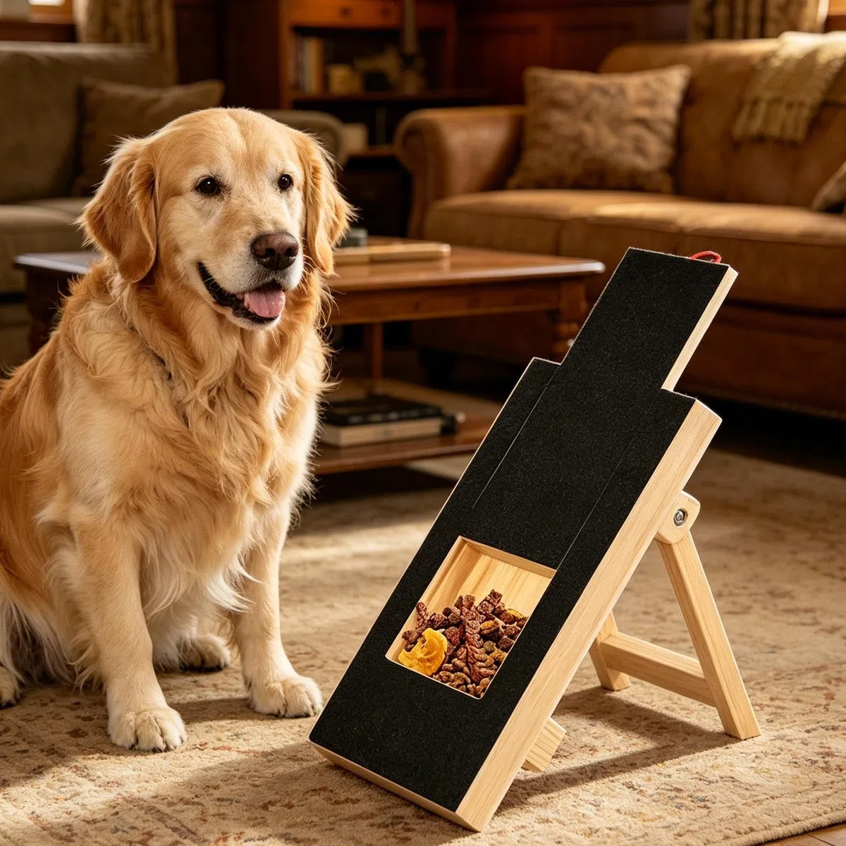 Tabla Rascadora De Uñas Con Para Perros Actividad Interactiva De Madera Con