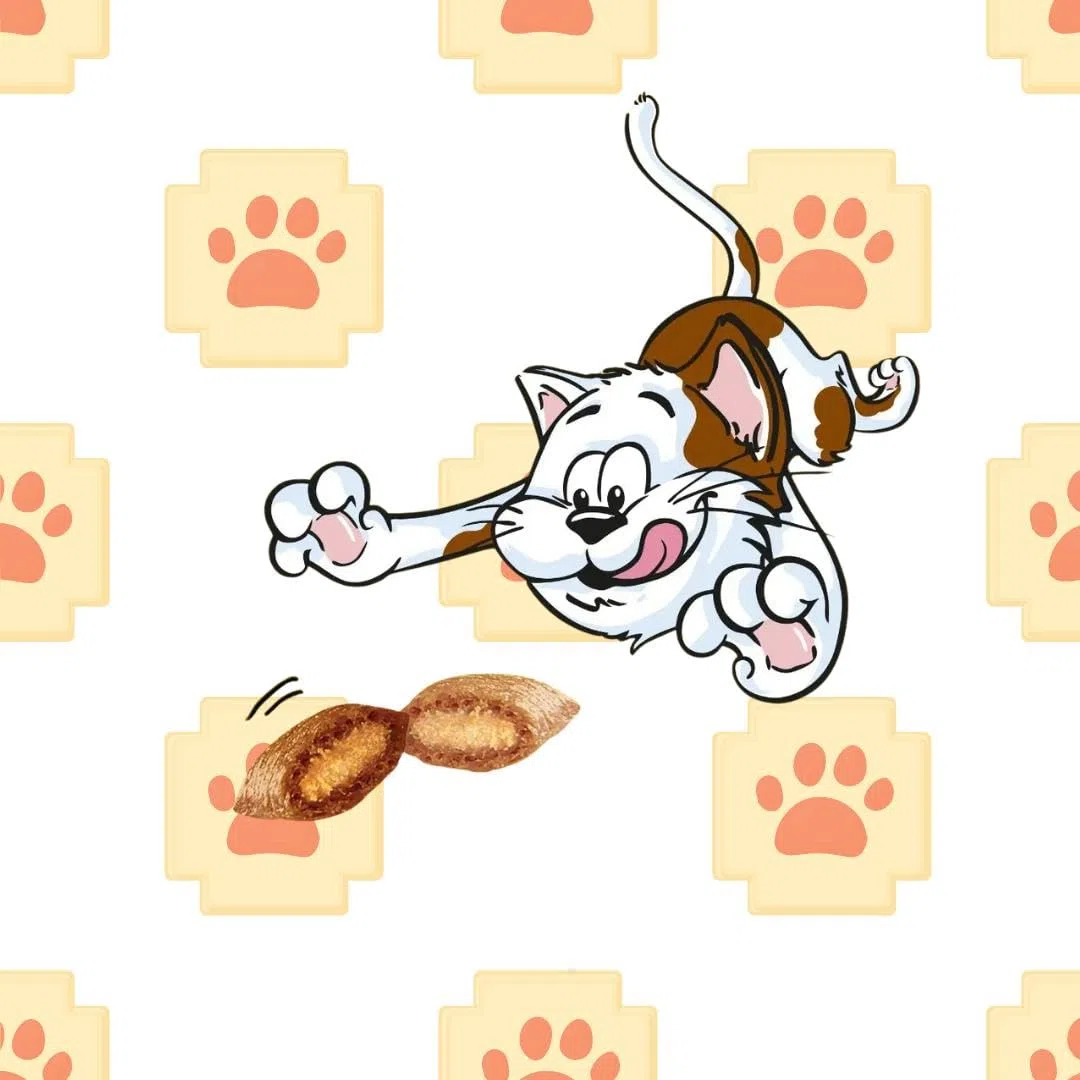 Snack para gatos Catisfactions Mega Tub, snack para gatos adultos y cachorros sabor POLLO | Paquete de 350 gramos