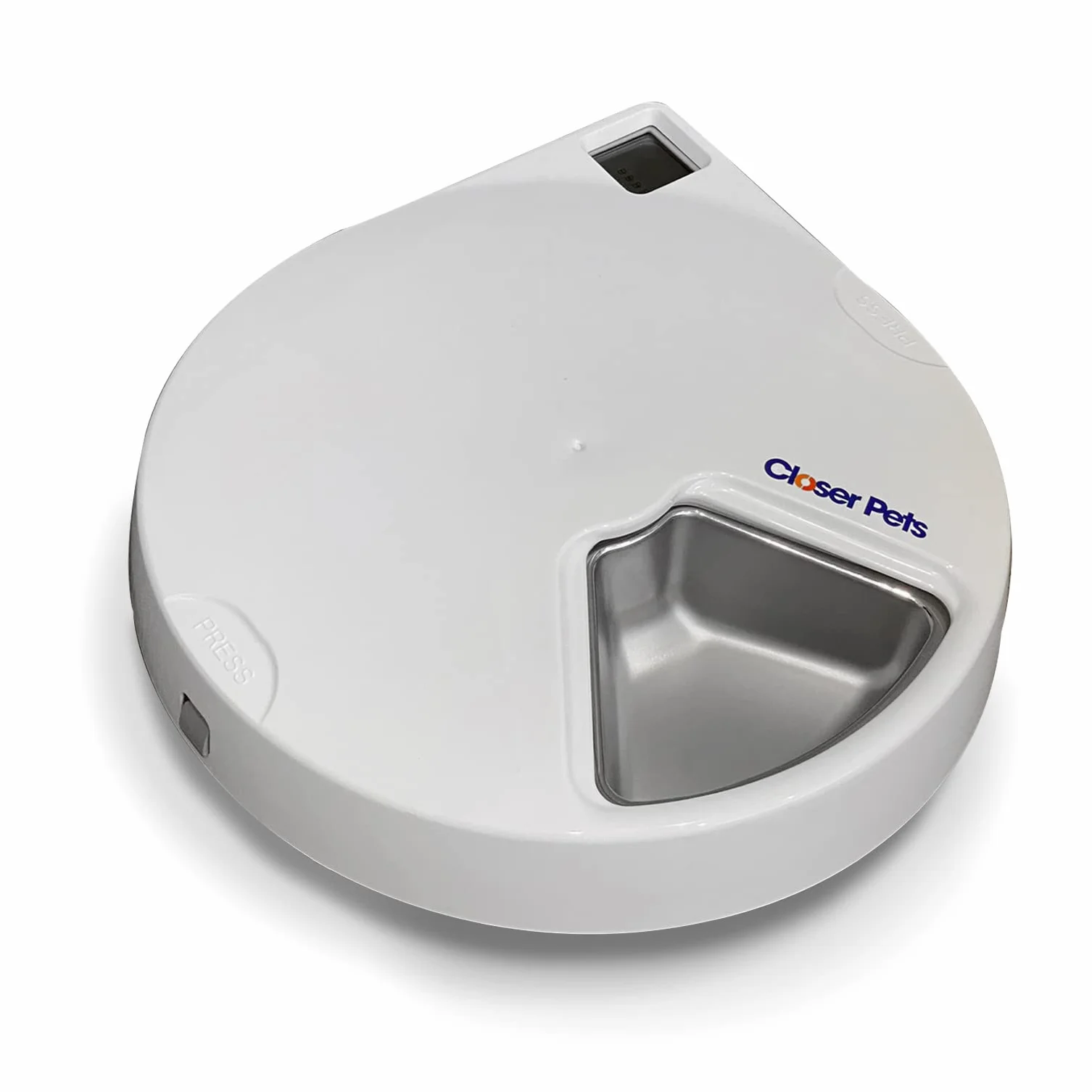 Cat Mate Comedero automático para Mascotas de Cinco Comidas con Insertos de Cuenco de Acero Inoxidable y Paquetes de Hielo (C500)