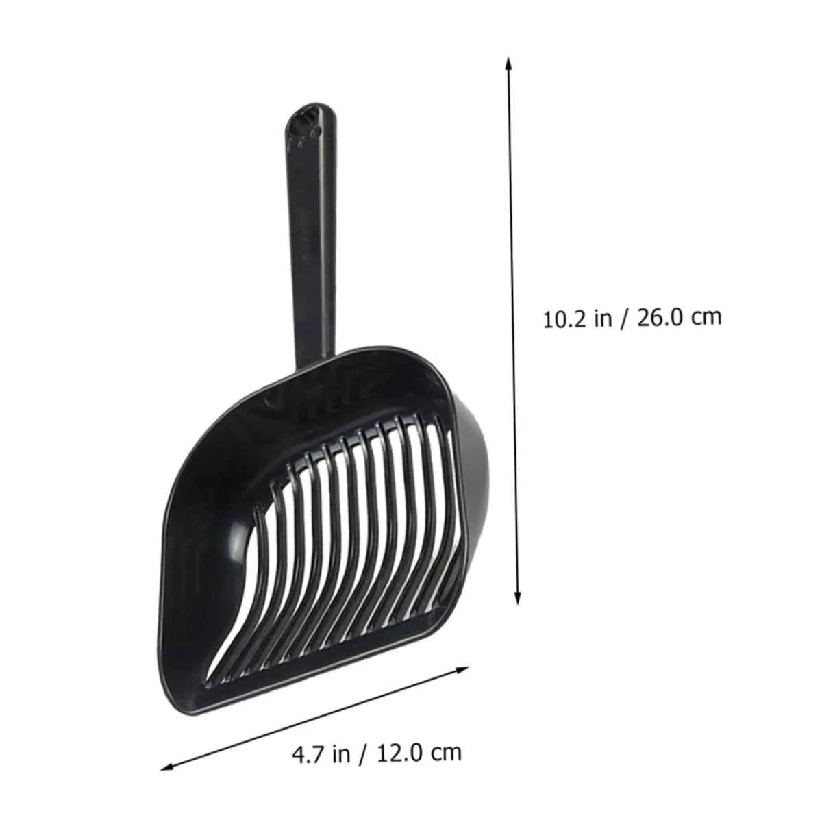 Pala para Arena de Gato, Soporte for Pala de Arena for Gatos, Reutilizable con Mango Largo, diseño ergonómico, cómodo, 2 uds