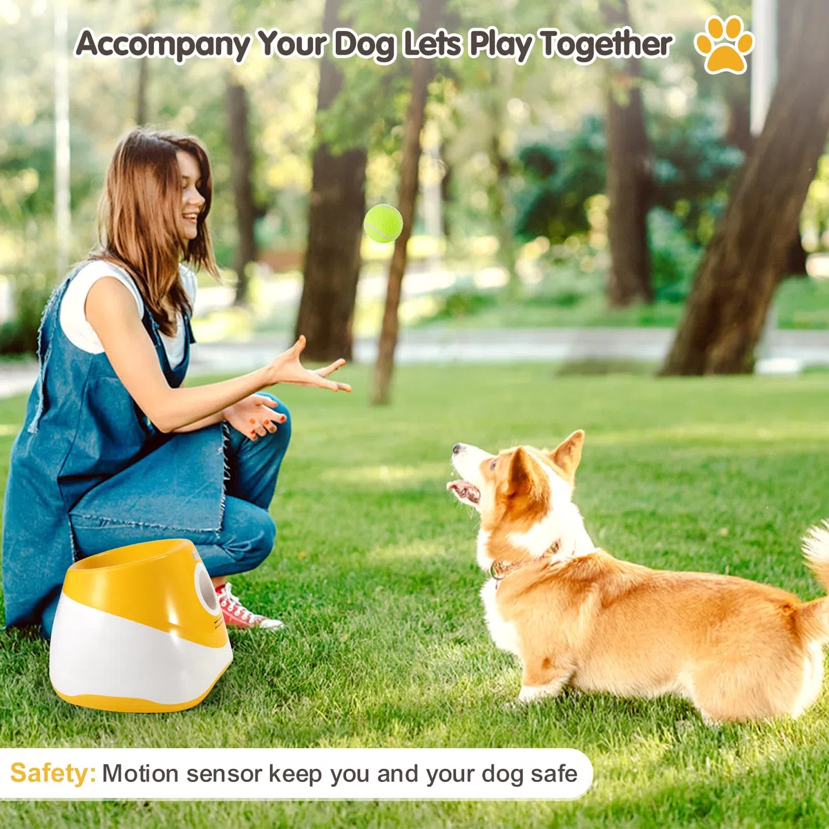 Lanzador automático de pelotas para perros con 3 pelotas, lanzador interactivo de pelotas de tenis para perros, máquina de lanzamiento de pelotas de mascotas para jugar en interiores y exteriores