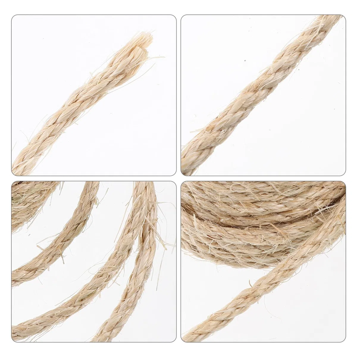 POPETPOP 5rollos Cuerda De Sisal Natural para Gato Resistente y Reemplazable para Rascadores y Decoración De Muebles