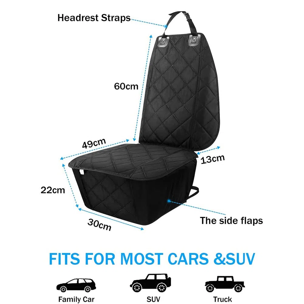 Funda de Asiento para Perro Alfombrilla Protectora Impermeable for Asiento Trasero de Coche, Accesorios de Viaje Seguros for Gatos, Perros, Mascotas, cojín for Asiento Delantero y Trasero
