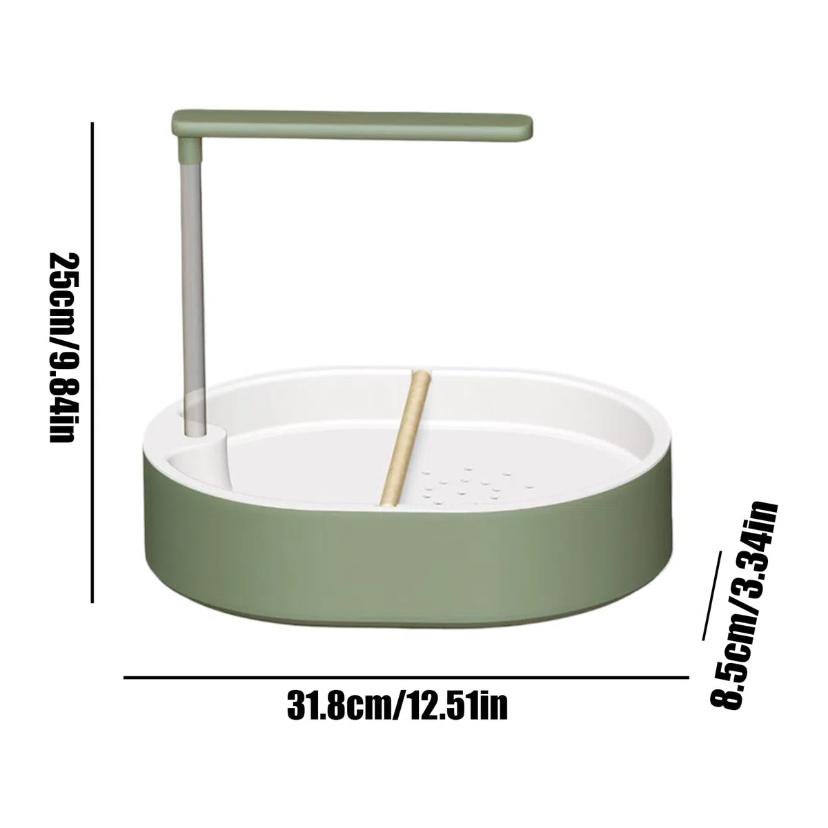 Baño De Jaula De Aves Bañera de Flujo Automático con 26 Agujeros para Aves | Tubo De Ducha Eléctrico Para Cacatúas Para Cacatúa, Periquito, Loro, Agapornis, Guacamayo Y Otras Aves