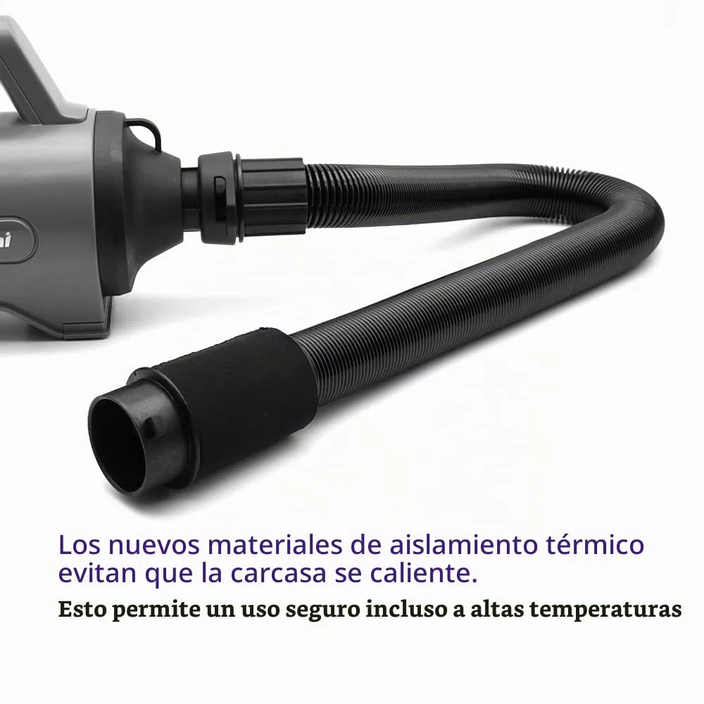 Secador de Pelo para Perros 3.8 HP Alta Velocidad Profesional Violeta | Motor 3.8 HP, Con calentador, Velocidad continua, Uso profesional perros/mascotas SMD-06P