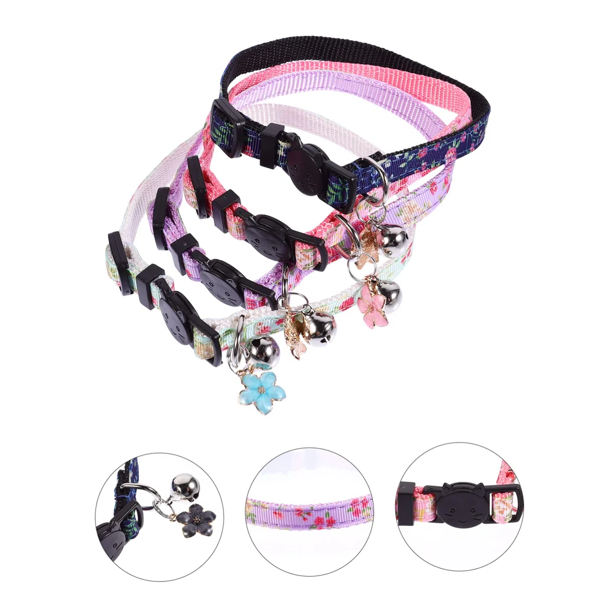 Didiseaon 12piezas Collar para Gatos Flores y Confortable Pack De para Fiesta y Uso Diario