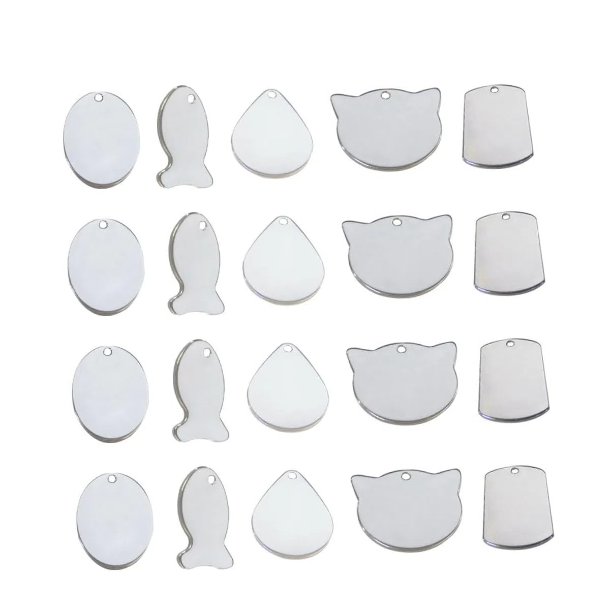 Hemobllo 50piezas Etiquetas Inoxidable Para Perros Colgantes De Cadena Diy Nombre y Dirección Resistentes Oxidación Diseño