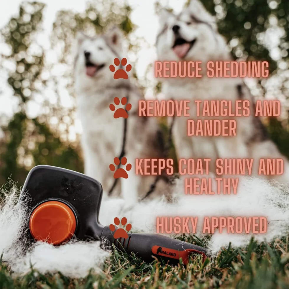 Cepillo de aseo autolimpiante para perros y gatos, peine para mascotas para desprendimiento de cabello, capa inferior y pelaje, combina el rastrillo y el rastrillo de la capa inferior en un
