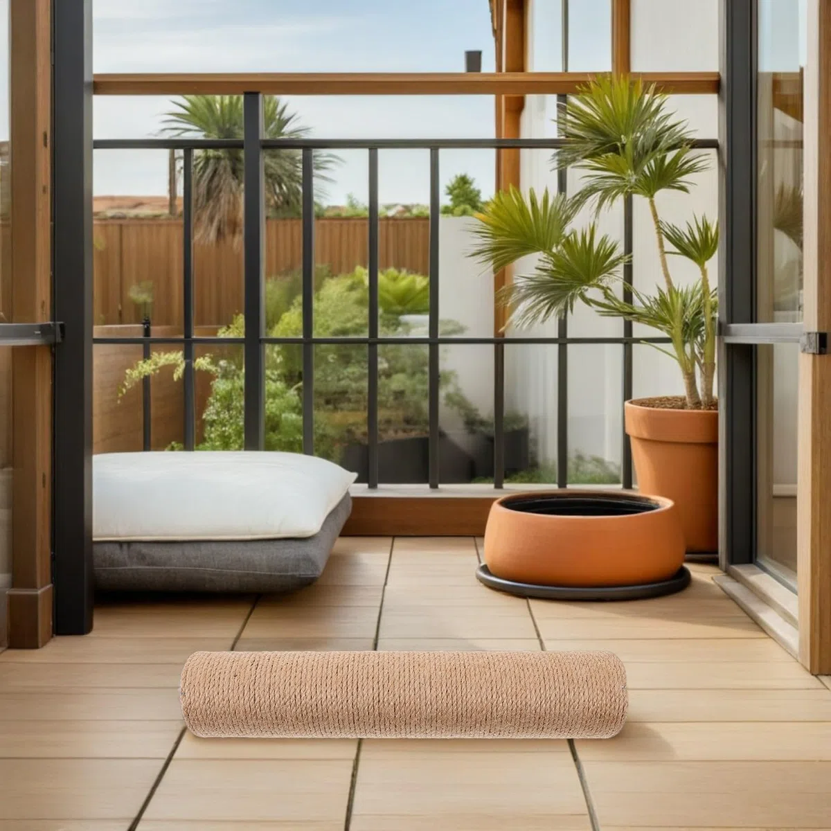 COLLBATH de Repuesto para Rascador de Gatos, 4 Piezas de Sisal de 30 CM, Diseño Estable para Entretenimiento y Protección de Muebles en Interiores