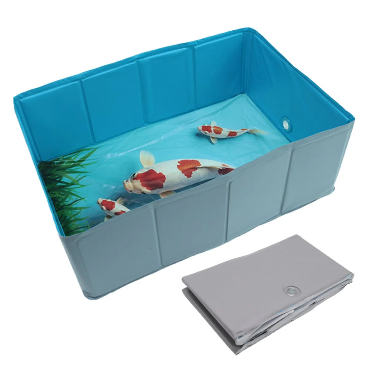 Piscina para Perros Bañera De Perro Plegable De PVC con Forma Cuadrada