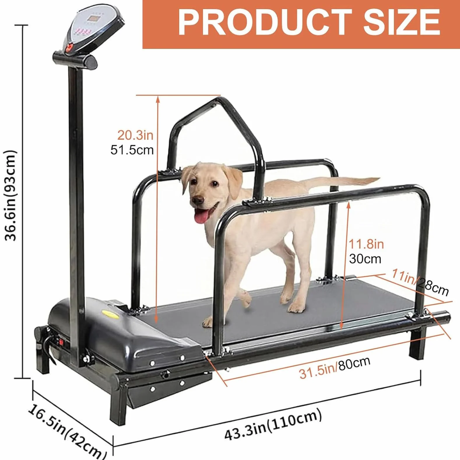 Cinta de correr para perros de interior con pantalla LCD, máquina de correr silenciosa para perros pequeños y medianos, ejercicio de fitness