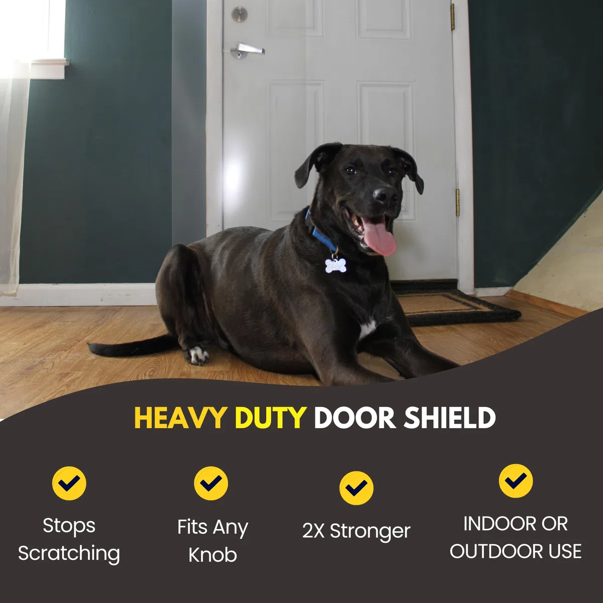 CLAWGUARD Escudo Resistente contra arañazos para Perros Grandes, protección definitiva para Puertas, Marcos y Paredes