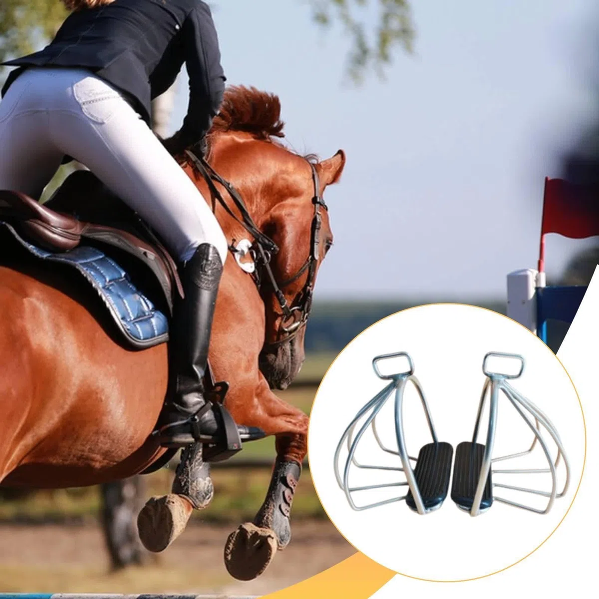 2 estribos para Montar Equipamiento equitación cómodo. Accesorios Antideslizantes. Suministros Alta Resistencia. Herramienta