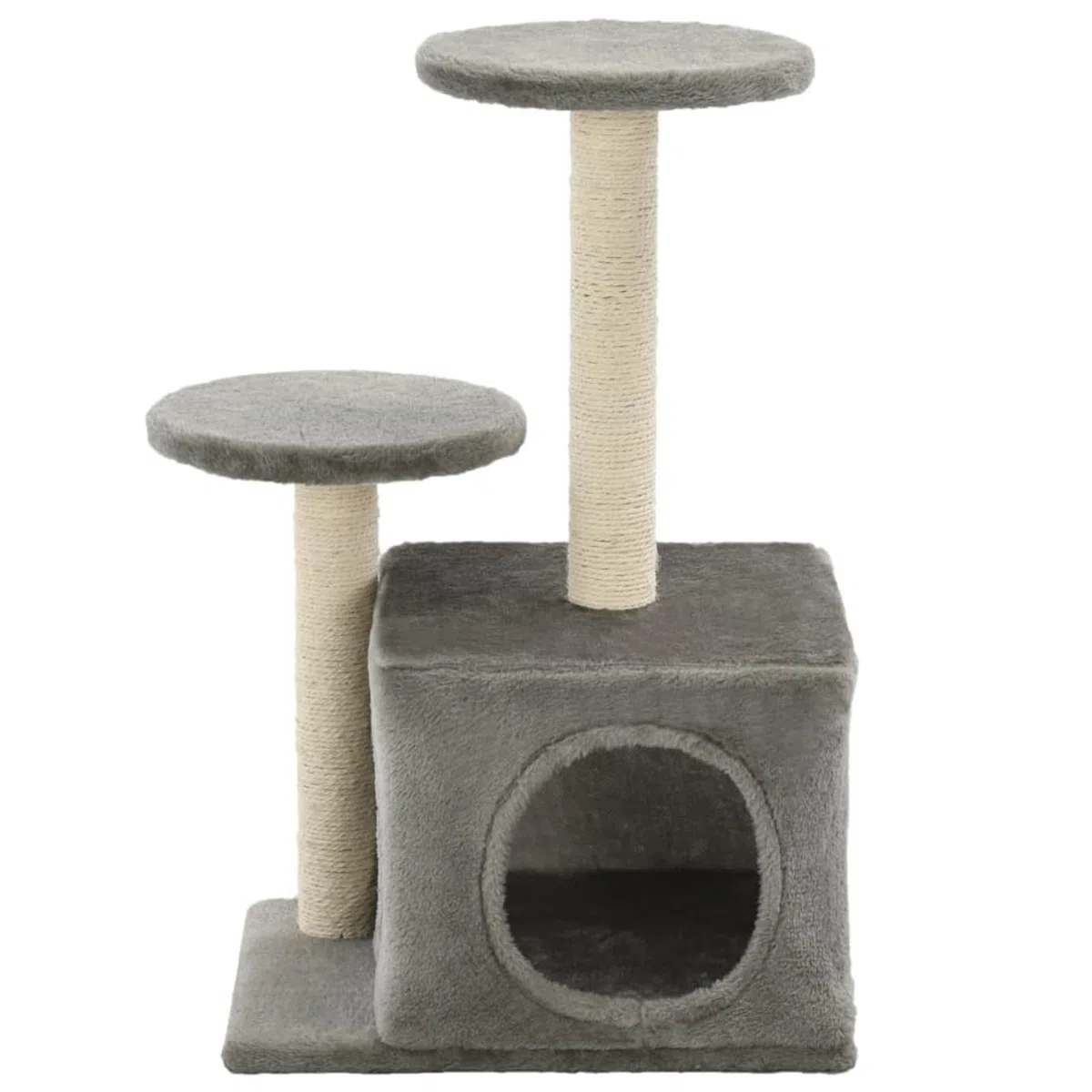 ShGaxin Rascador para Gatos con Poste rascador de sisal 60 cm Gris, Rascador Gato, Arbol Rascador para Gatos, Gatos Accesorios, Torre Gatos, Arranhador para Gatos, Casa para Gatos