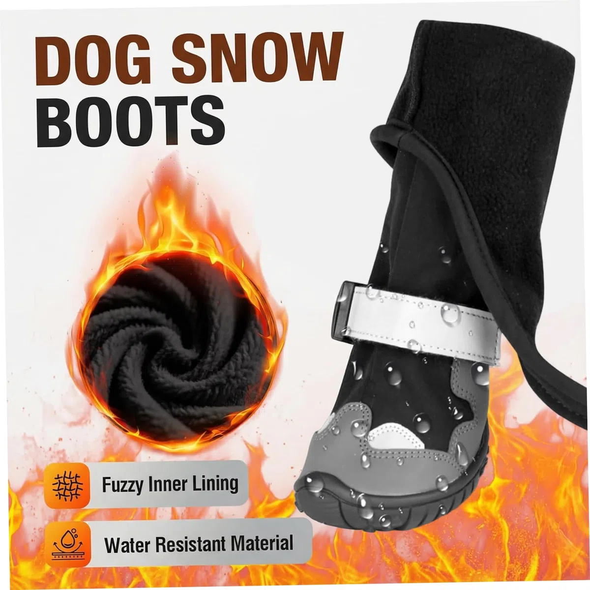 Botas para Perros con Tirantes Botas Impermeables antisuciedad para Perros Pantalones Ajustables Antideslizantes para Caminar al Aire Libre y Protectores de Patas XL
