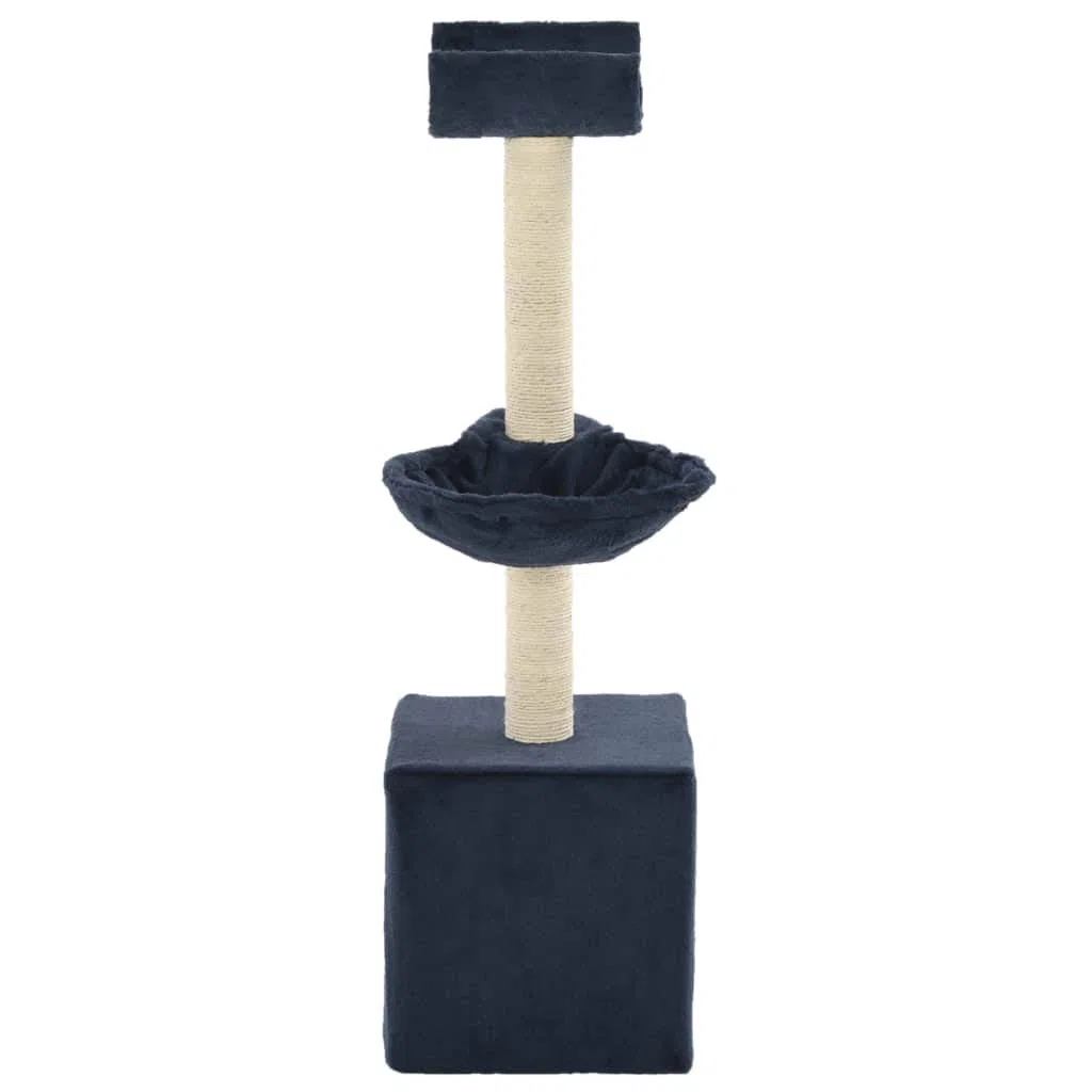 Rascador para Gatos con Poste de sisal, ShGaxin Arbol para Gatos, Gatos Accesorios, Arranhador para Gatos, Arbol Rascador Gatos, 105 cm Azul