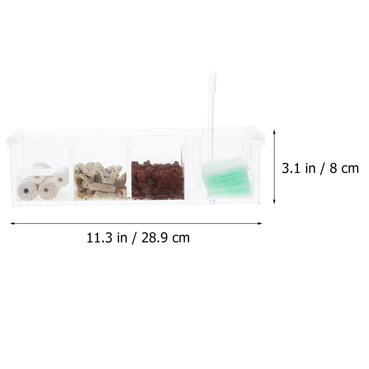 GALPADA Filtro para Acuario de Caja Colgante, Acrílico, Silencioso