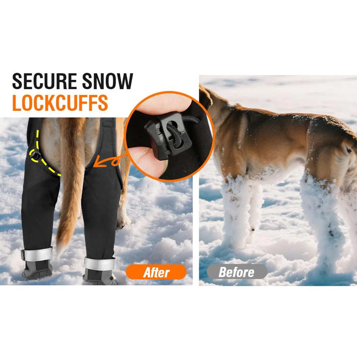 Botas con tirantes para perros, impermeables, antideslizantes, ajustables, transpirables, con botas, tallas M-XXL, diseñadas para la caza de hielo, paseos en climas fríos,