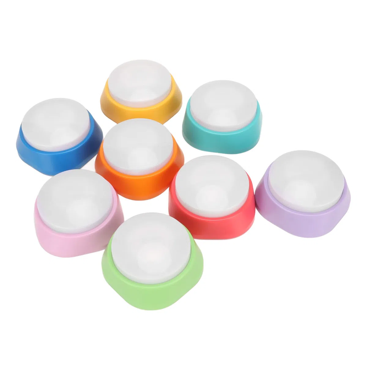 Tecla de Sonido Grabable 8 Piezas Tecla Parlante para Mascotas Tecla de Grabación de Voz 30 Segundos Personalizar Sonido Claro para Gatos Perros Comunicación de Entrenamiento