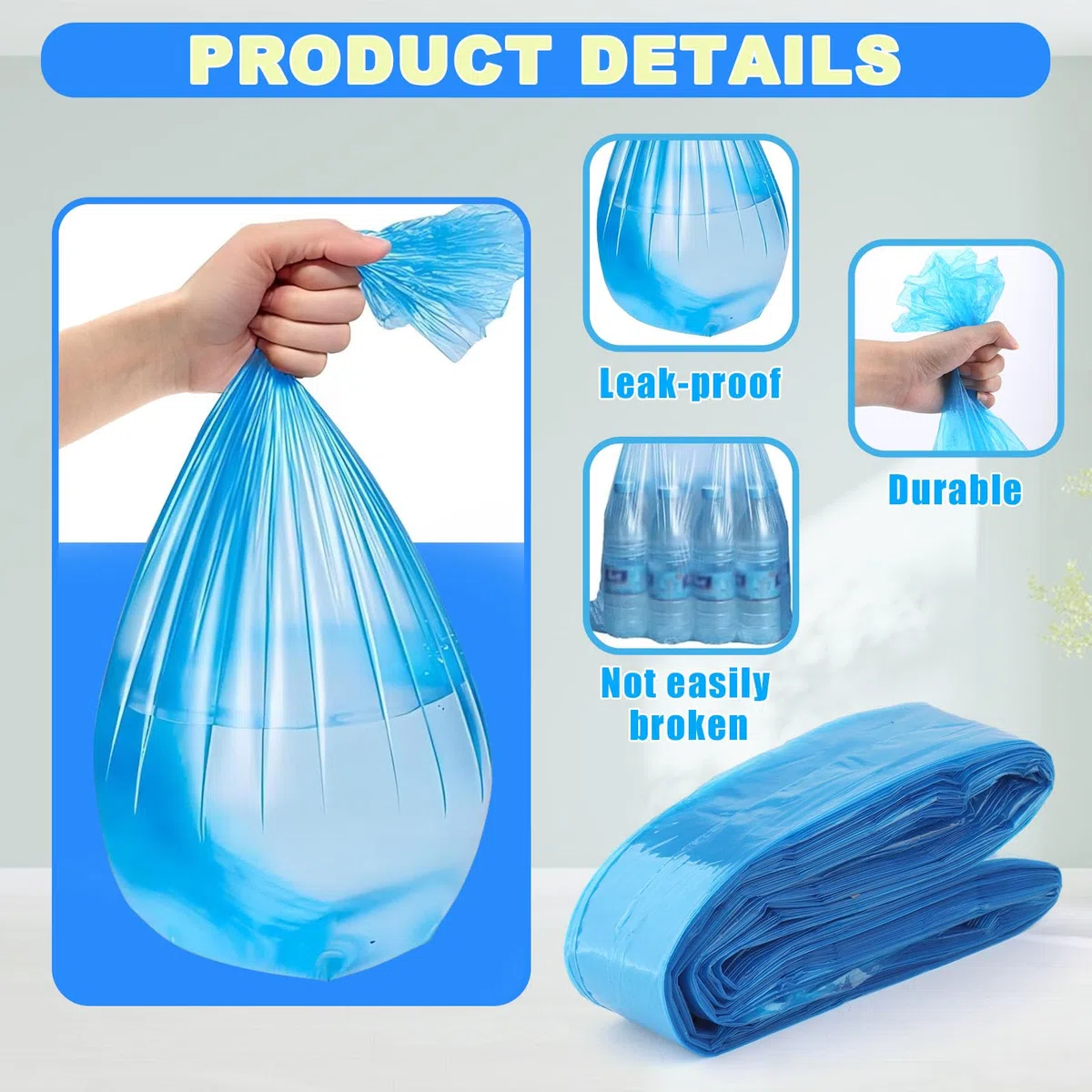 Paquete de 12 repuestos de arena para gatos, compatibles con recambios de bolsas Genie, perfumadas, color azul