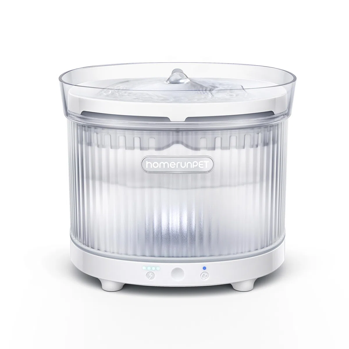 HomeRunPet Fuente para Gatos sin Cable a Pila con Sensor de Movimiento, Silenciosa Fuente de Agua para Gatos con Batería de 7800mAh, Libre de BPA, Instalación Rápida y Fácil Limpieza, 2L