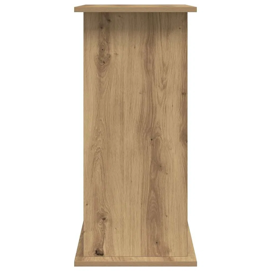 Soporte para acuario, madera de roble Artisan, 81 x 36 x 73 cm, con 3 niveles, para estanques de peces y terrario, estable, resistente, ahorra espacio, soporte para muebles