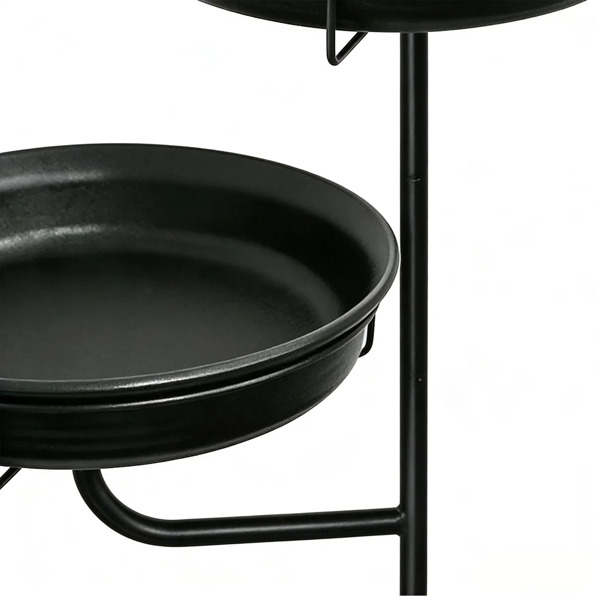 Generisch Bebedero para pájaros al Aire Libre – con Mango de Metal | con Base de 4 Brazos para Fuente de pájaros | para jardín, césped, Patio y decoración Exterior