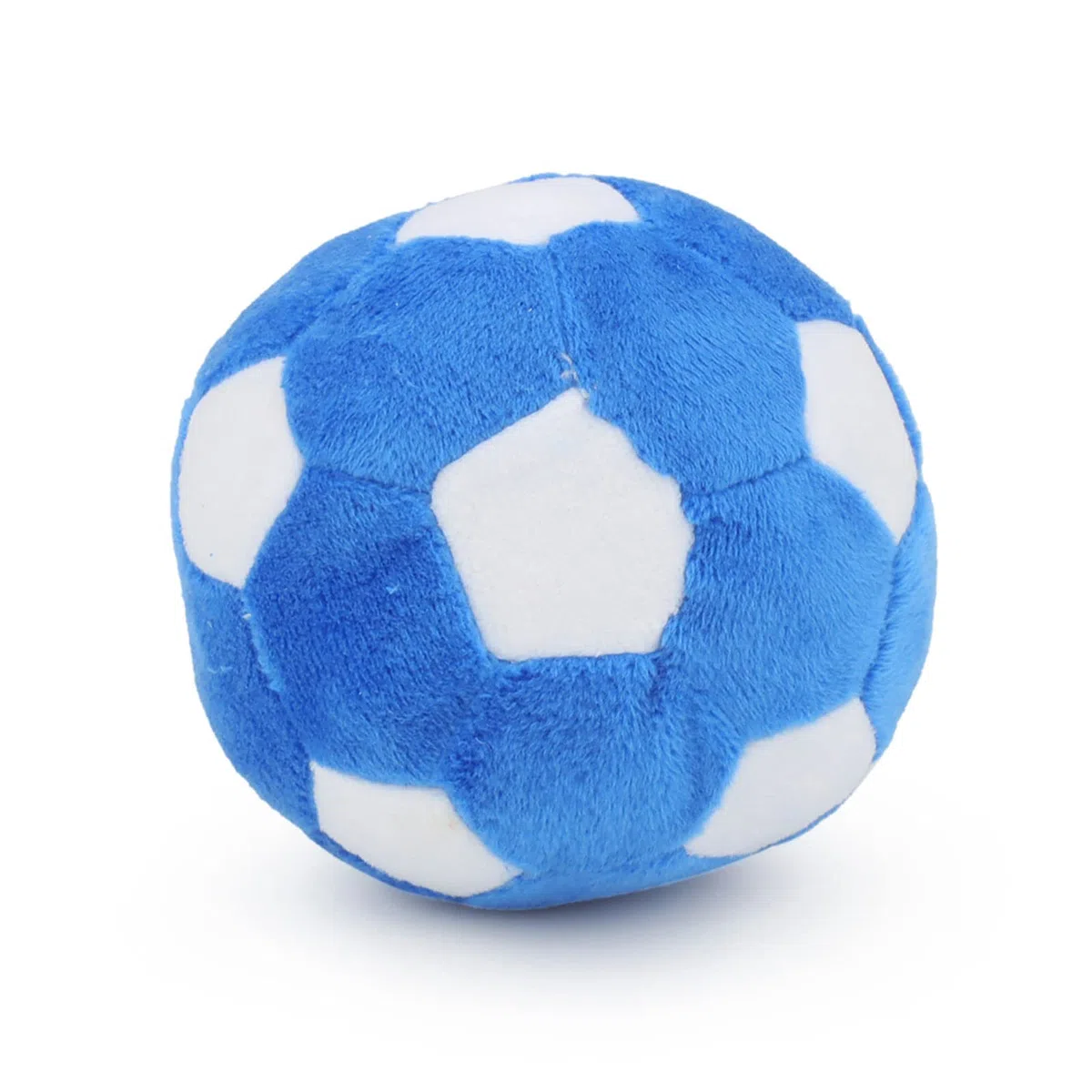 Pelotas de juguete para perros, balón de fútbol de felpa masticable para perros, pelota suave chirriante rellena de juguete esponjoso y duradero para interiores y exteriores, cumpleaños para