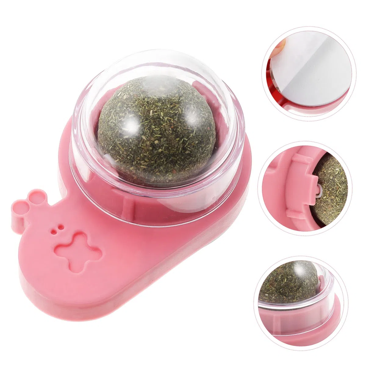Kisangel 4piezas Pelota De Catnip para Gatos Interactiva Juguete para Mascotas Snack y Limpieza Pared para Gatos Pequeños y Gatitos