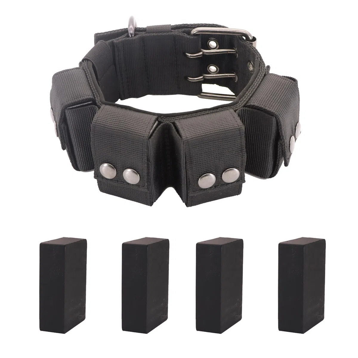 Collar táctico con peso para perro, pesas para entrenamiento y ejercicio, perros pequeños, medianos y grandes
