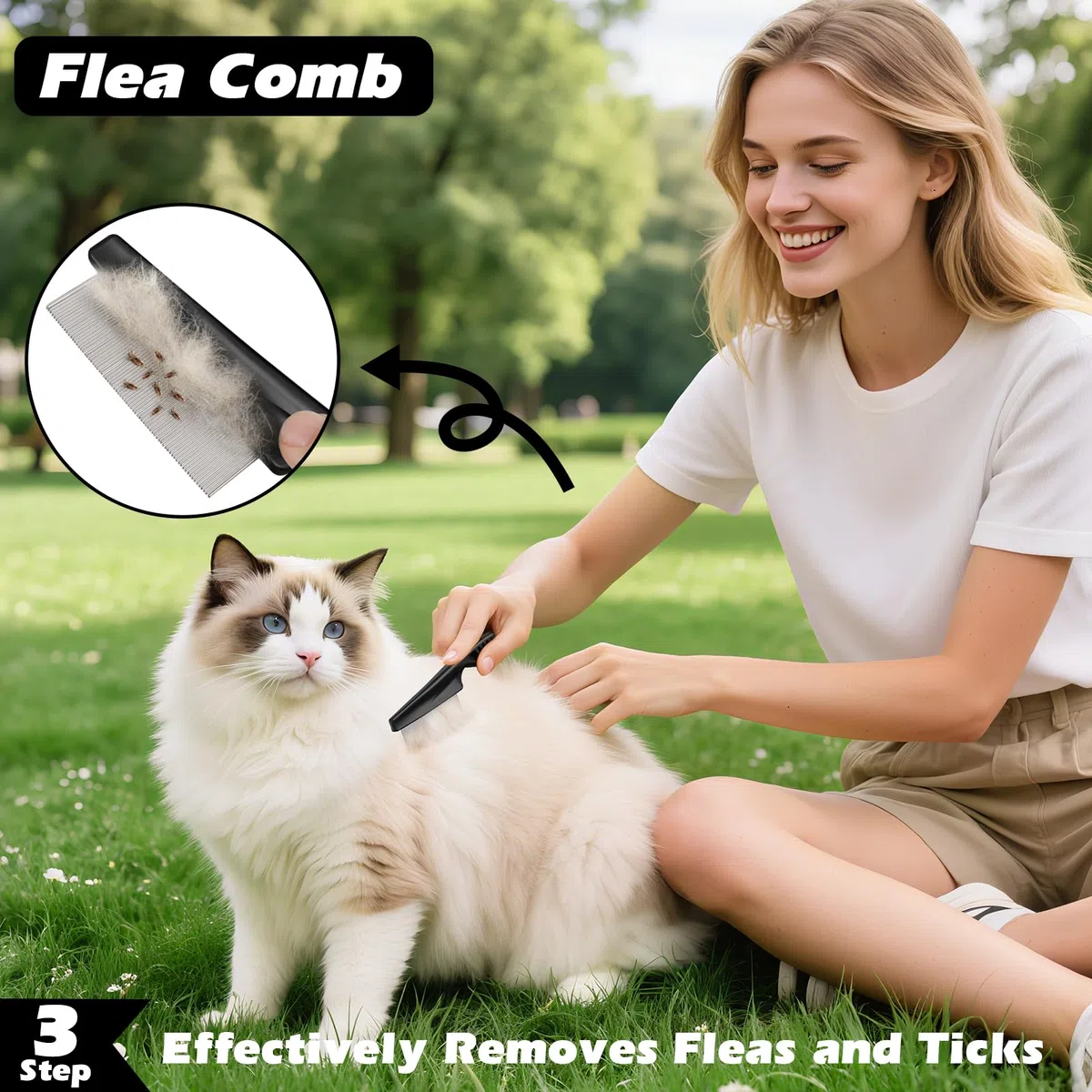 Augwind 3 cepillos para perros, cepillo para perros para desprendimiento, cepillo para perros, peine para perros, suministros premium para mascotas (gris negro)