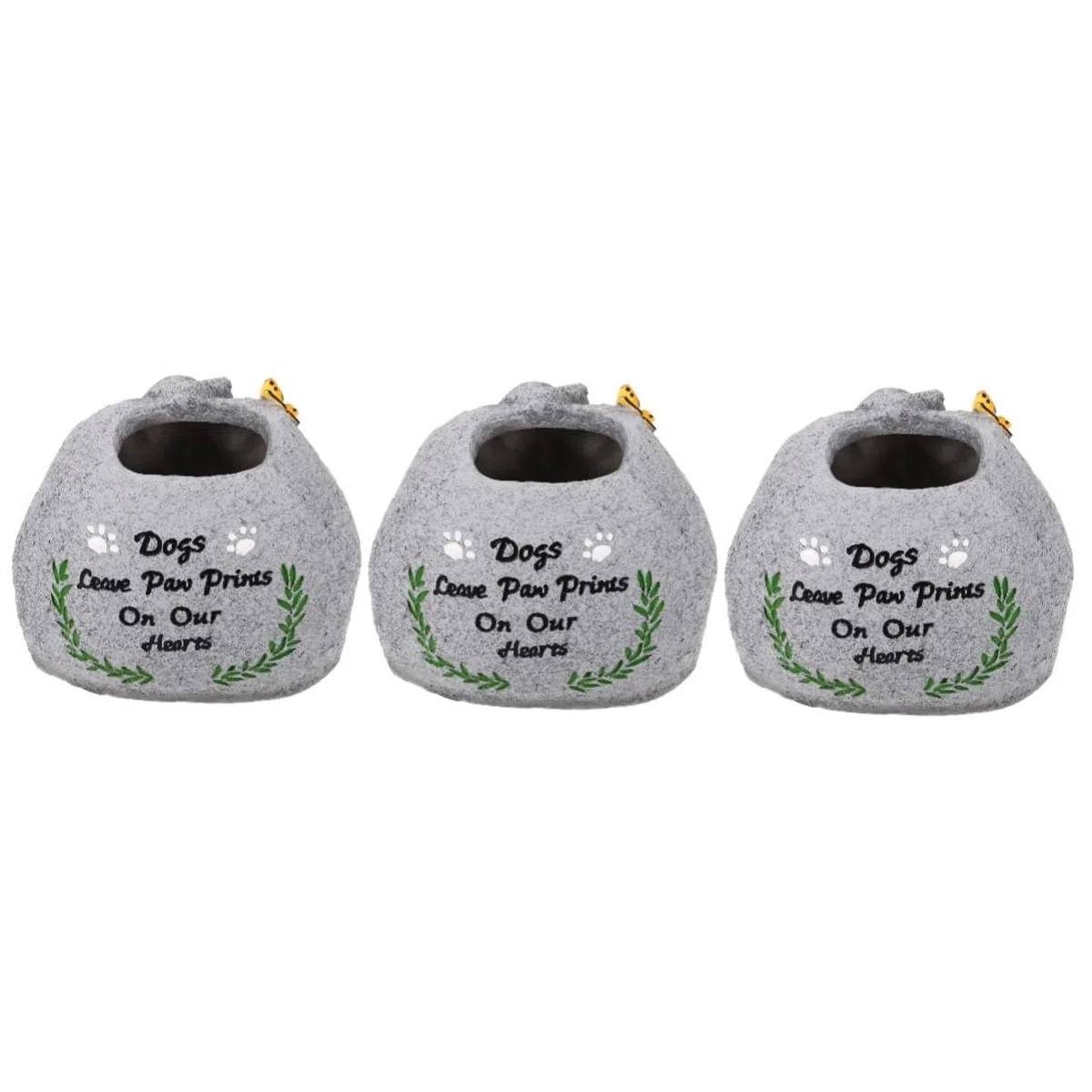 BESPORTBLE 3piezas Conmemorativa De para Jardín De Diseño Multifuncional para Suculentas y Flores Decoración Exterior para Homenajear Mascota