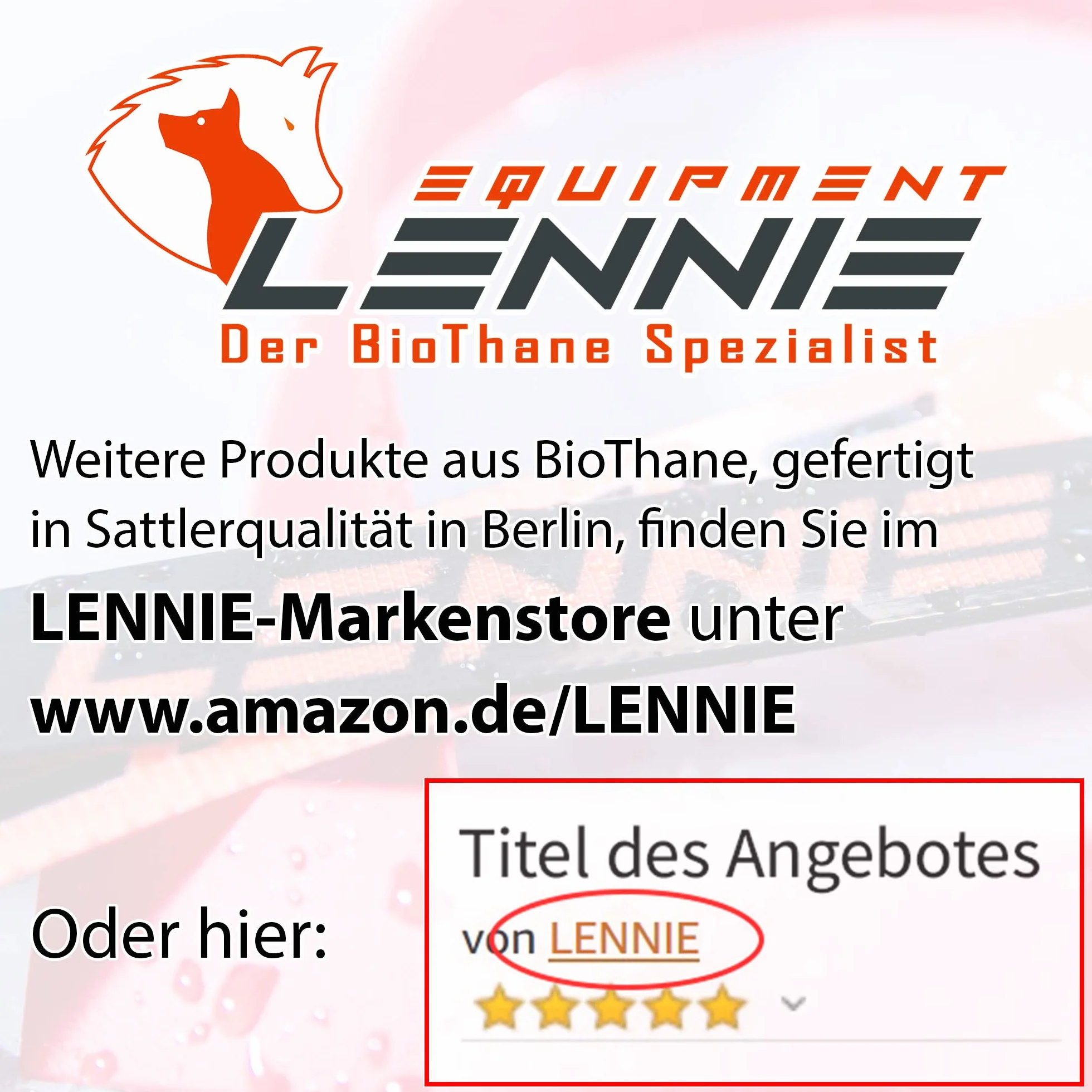 LENNIE Línea de adiestramiento Easycare® 8 mm Redondo, 15 Metros, Naranja neón, con Lazo de Mano (Impermeable y fácil de Limpiar)