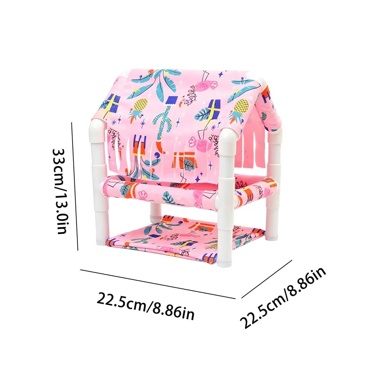 Casa para Hámster Accesorio Enriquecedor Desmontable De 2 Niveles | Casa Cama para Hurones y Cosas para Roedores Para Conejo, Jerbo, Ratón, Hurón, Hogar Y Granja