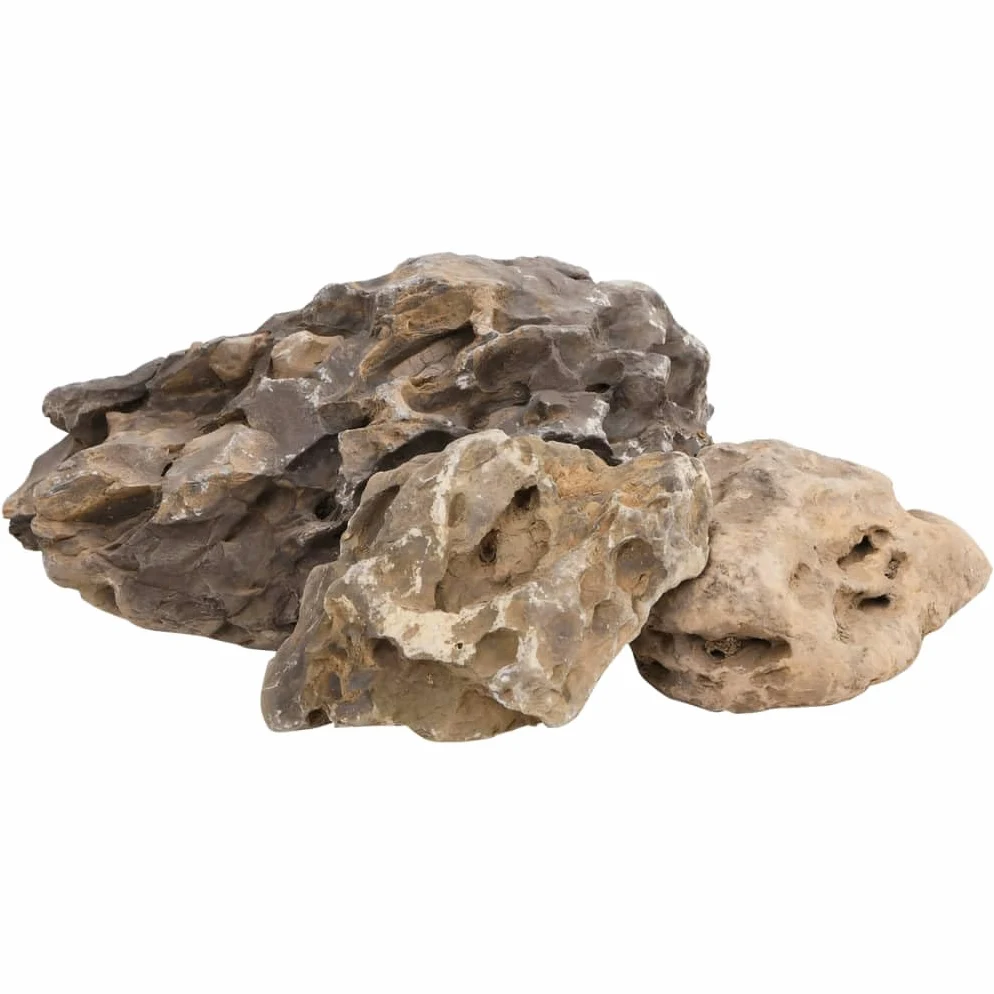 Piedras de dragón para acuario, decoración gris, 25 kg, 10-40 cm, rocas con cuevas y escondites, ideal para aquascaping, cuencas de agua dulce, camarones, peces y decoración de terrarios