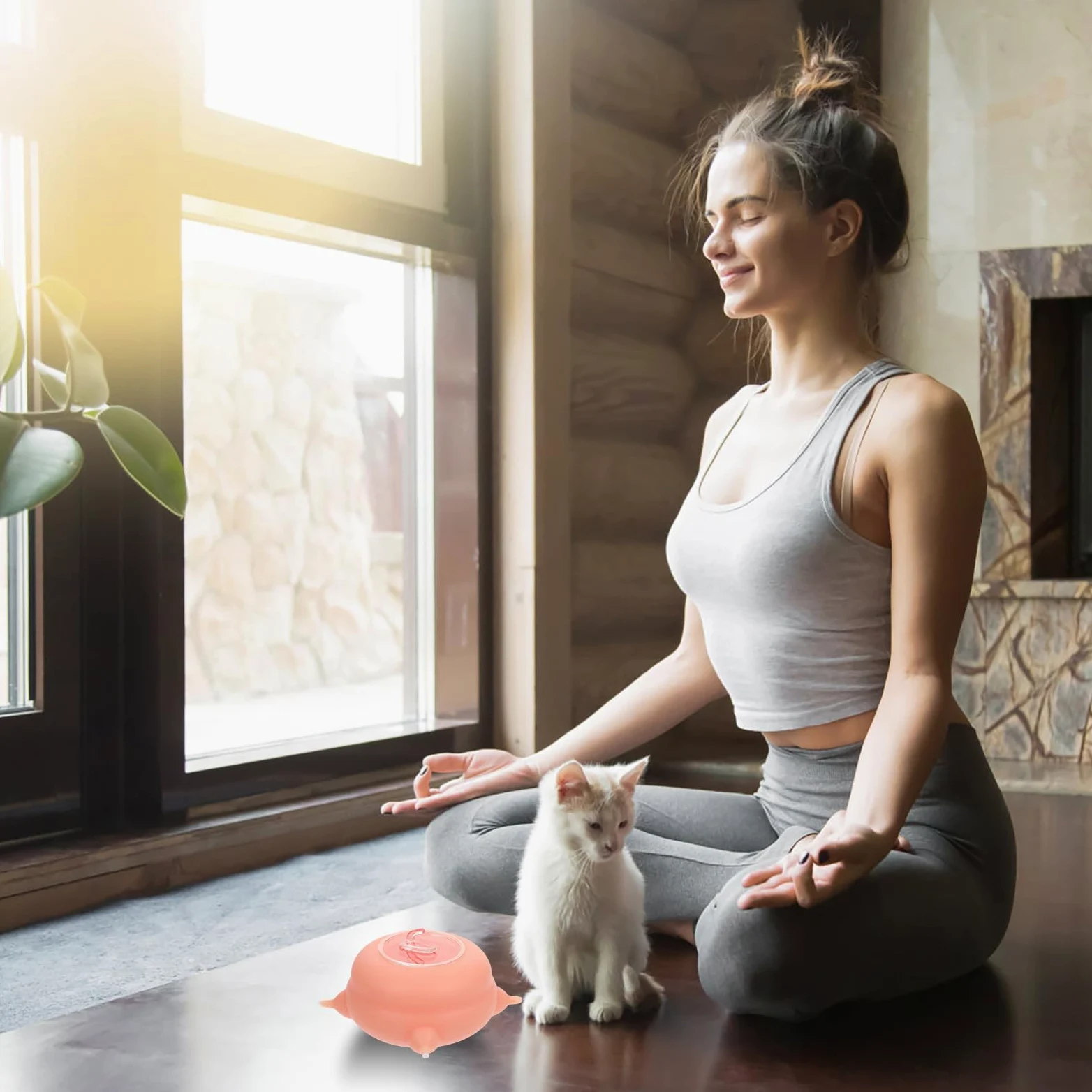 Veemoon Alimentador de Leche Resistente y Fácil de Usar para Cachorros y Gatitos de Silicona Rosa, Juguete de Entrenamiento y Herramienta de Alimentación para Mascotas