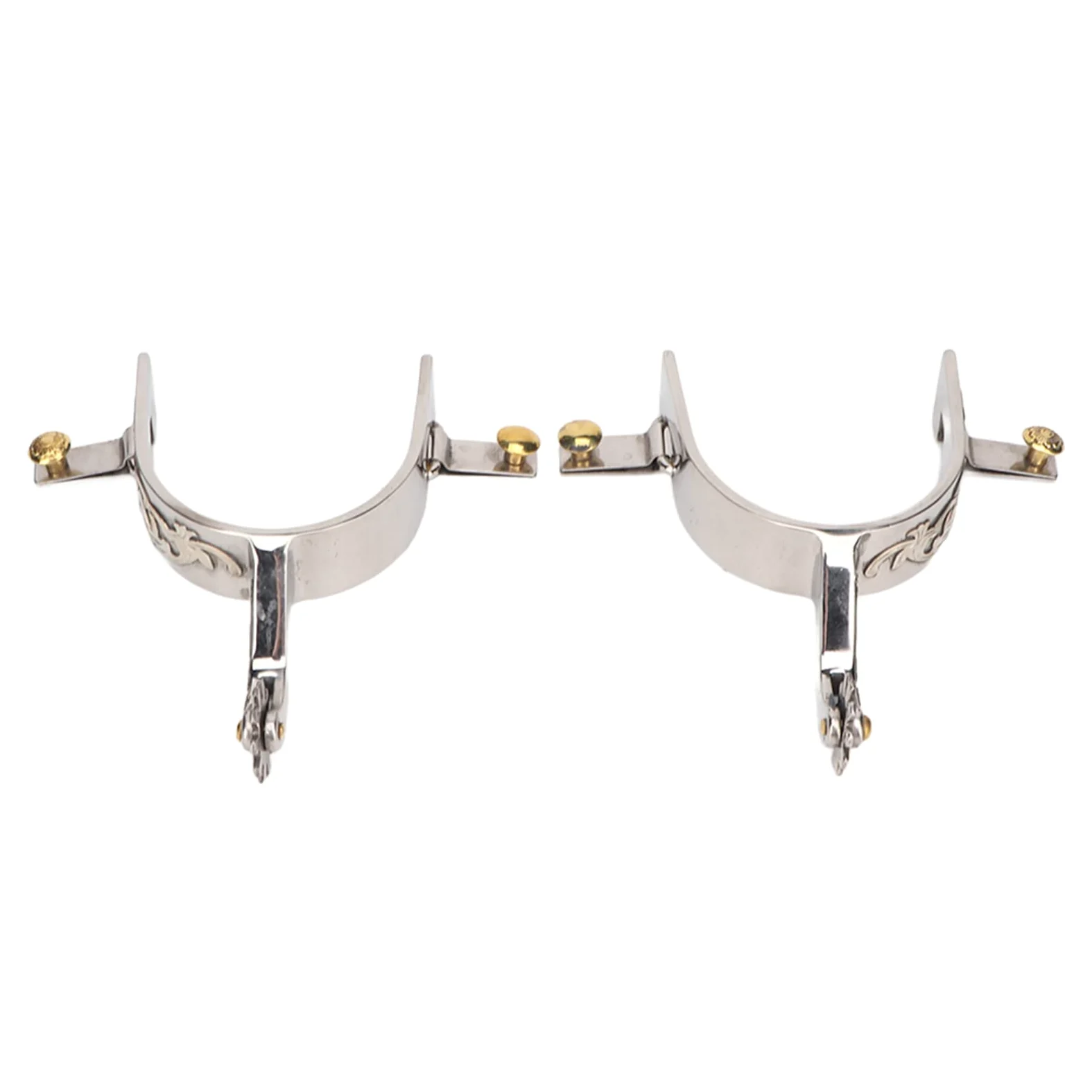 Espuelas de Vaquero de Acero Inoxidable con Engranaje Giratorio para Entusiastas de la Equitación, Juego de 2 Espuelas de Caballo para Equitación de Vaquero Occidental para Hombres