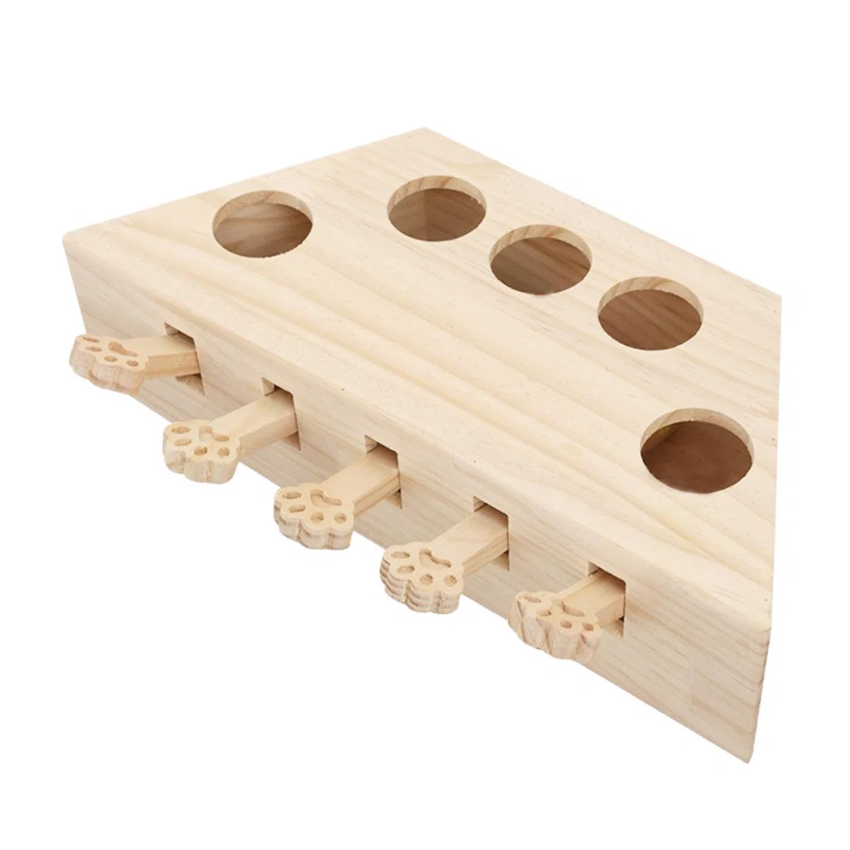 Juguete Interactivo de Madera para Gatos, Ideal para Ejercitar Gatos Y Gatitos de Todas Las Edades.