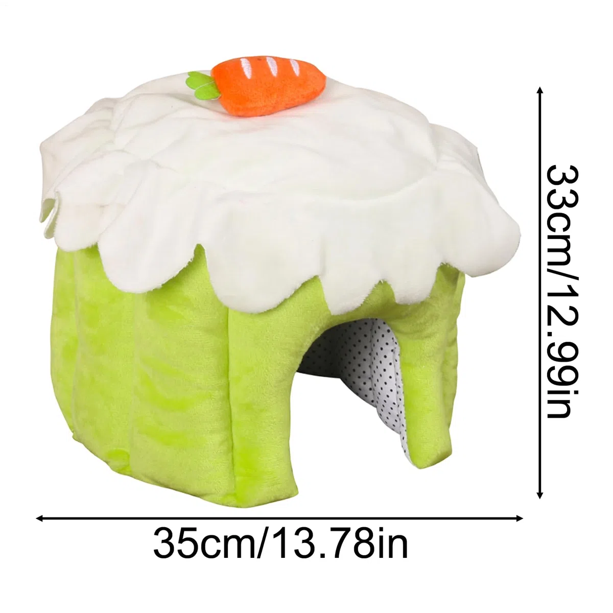 Cama para Conejos Colgable En Forma De Pastel para Petauros | Cama sin Fondo para Chinchilla para Hámster Conejo Hurón Ardilla Voladora y Roedores Pequeños