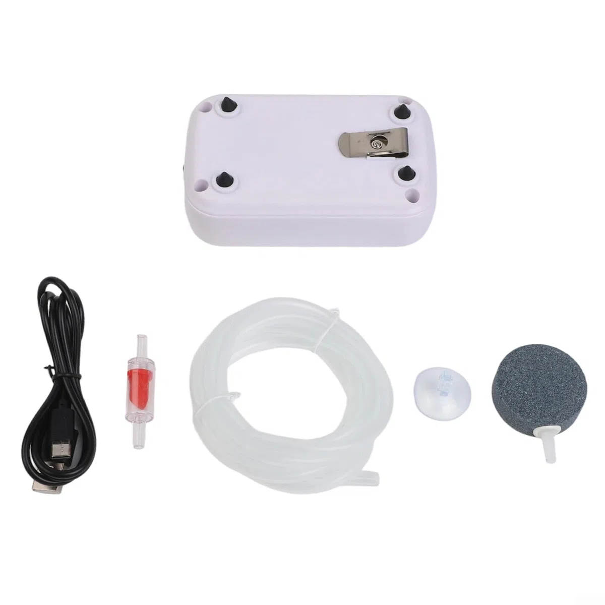Bomba de aire recargable para acuario con suministro de oxígeno de doble orificio y batería de litio de 1500/4000/8000 mAh, nivel de ruido inferior a 28 dB para cubos